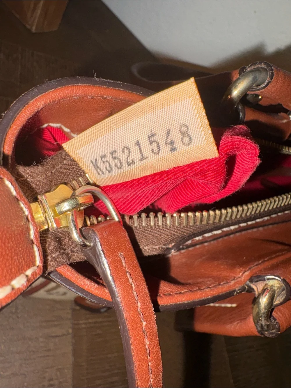 Dooney & Bourke Signature DB Monogram Satchel | British Tan | Zip Top